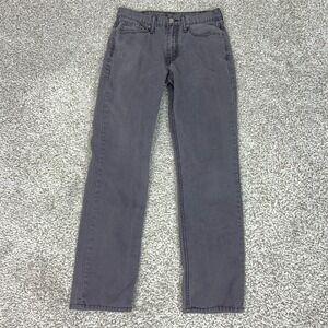 Levis 514 Jeans Mens 30x32 Gray Straight Leg Denim Casual Basic Everyday Canvas